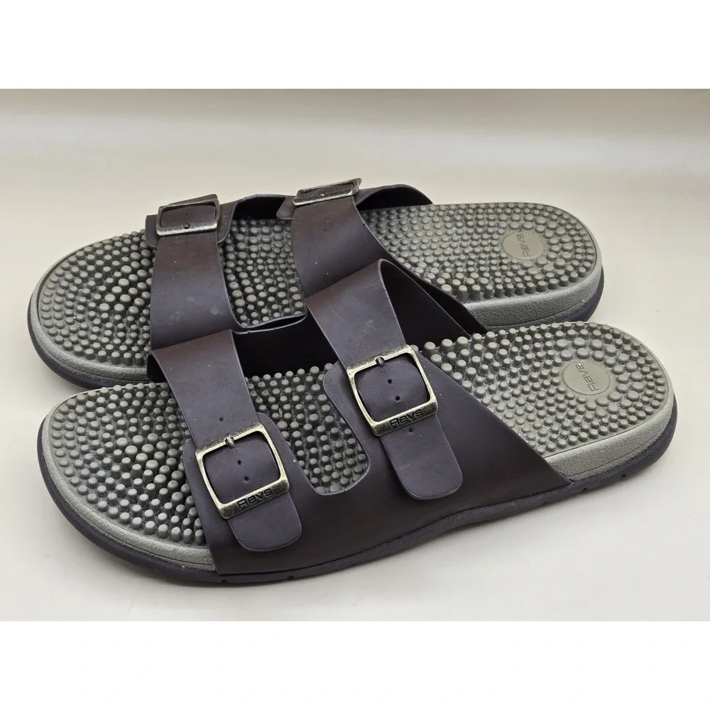 Revs Premium Reflexology Massage Sandals Shock Absorbing Cushion Comfort Size 11